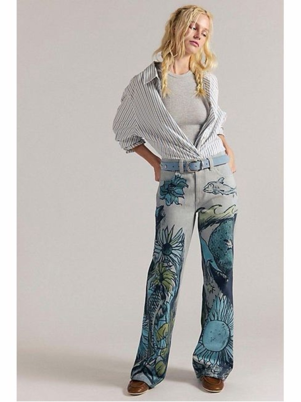 Free People Tinsley Printed Jeans